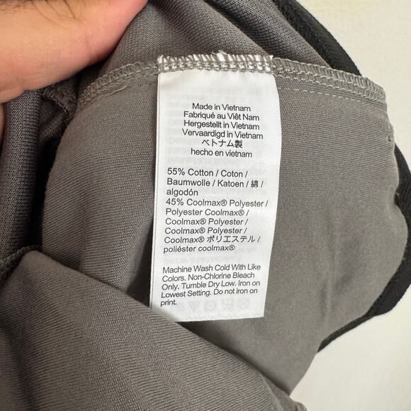 J.Crew Performance Pique 1/4 Zip Sweater Mens S Black Pullover Coolmax Stretch - Picture 5 of 6